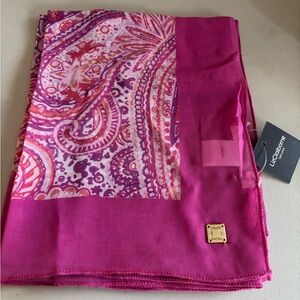 Liz Claiborne Vibrant Pink and Purple Scarf
